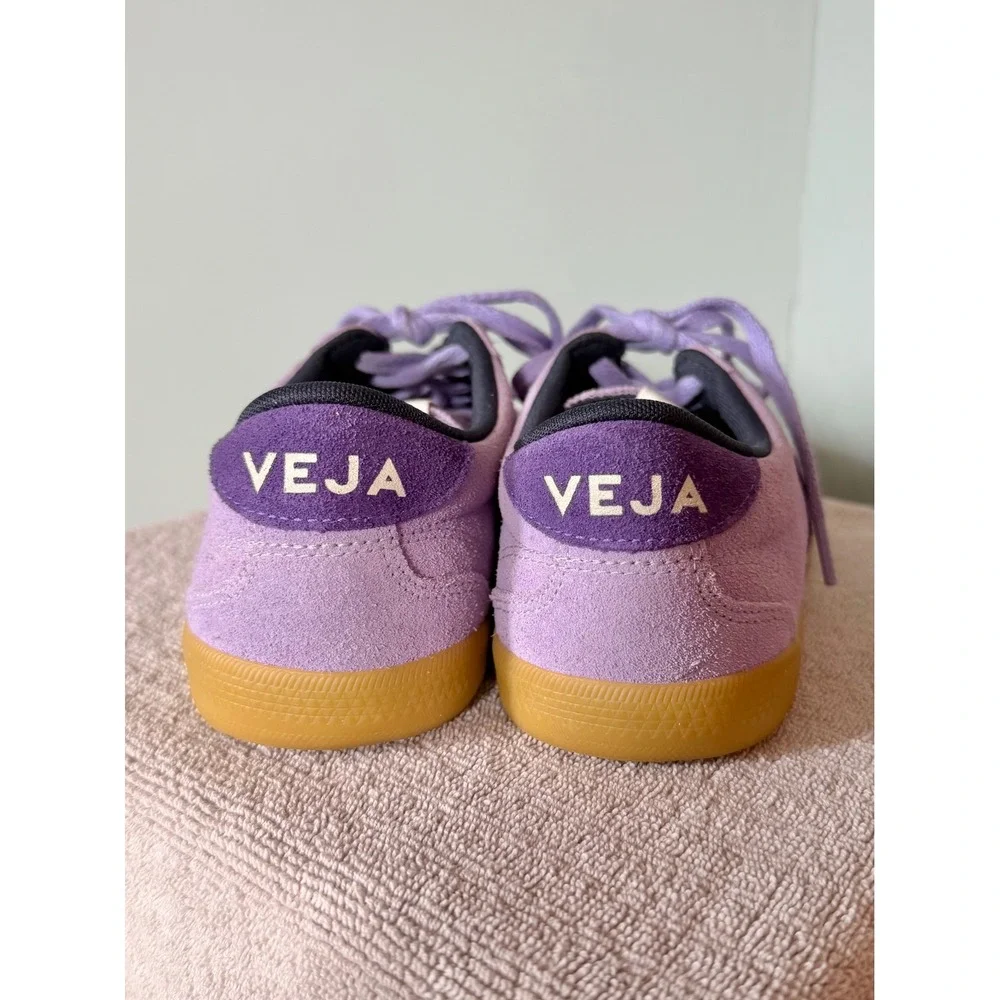 Veja Volley Low Top Suede Gum Sole Sneakers Purple Unisex | Men's 7 Women's 9
